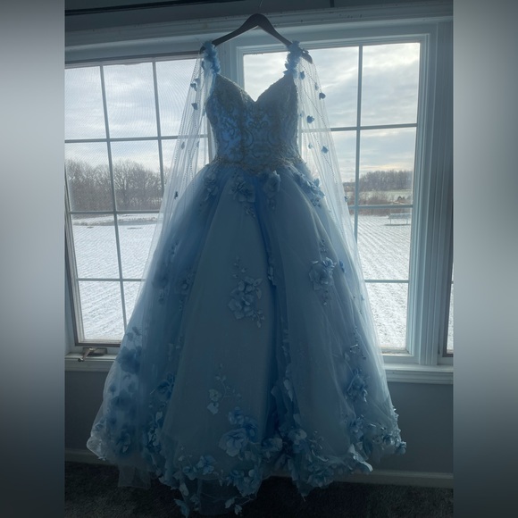 Quinceanera Dress / Prom/ Homecoming/ Formal/ Ballgown Corset Light up Dress - Picture 3 of 8